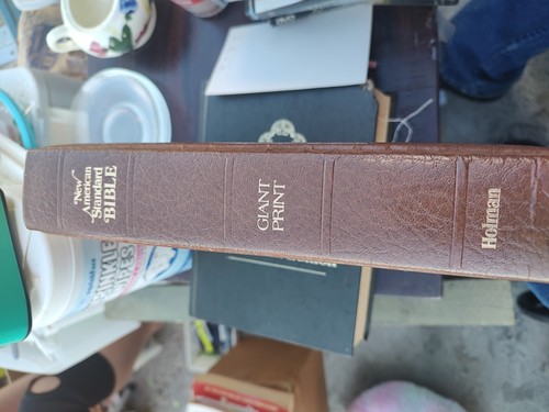 New American Standard Bible Holman Study Edition Red Padded Faux Leather HC 1976 - Imagen 3 de 7