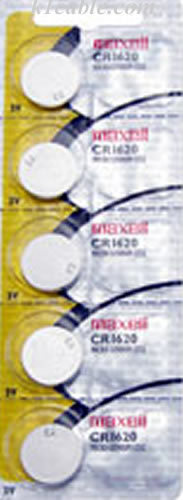 CR1620 Maxell LOT 5 Micro Lithium Cell, Uhrenbatterie, 3V, Münze, Knopfbatterie - Bild 1 von 2