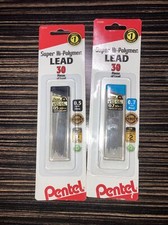 Pentel Super Hi-Polymer Lead Refill 0.7 mm Medium, HB, 30 Pieces of Lead AND 0.5