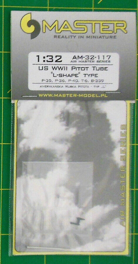 Master Model 1/32 US WWII pitot tube L-shape type for P-36/35/40, T-6, B-339 Master Model 1/32 US WWII pitot tube L-shape type for P-36/35/40, T-6, B-339