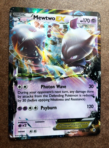 2015 Pokemon TCG MEWTWO EX (61) XY-BREAKTHROUGH BKT REVERSE HOLO ULTRA RARO! ¡NP! - Imagen 4 de 14
