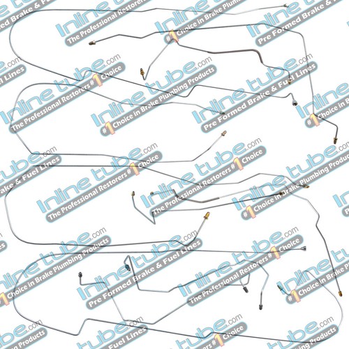 200405 Buick Lesabre Preformed Brake Line Kit Abs Complete 10Pc Tubes