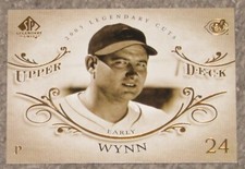 2005 Upper Deck Legendary Cuts - CLEVELAND INDIANS EARLY WYNN - NEAR- MINT