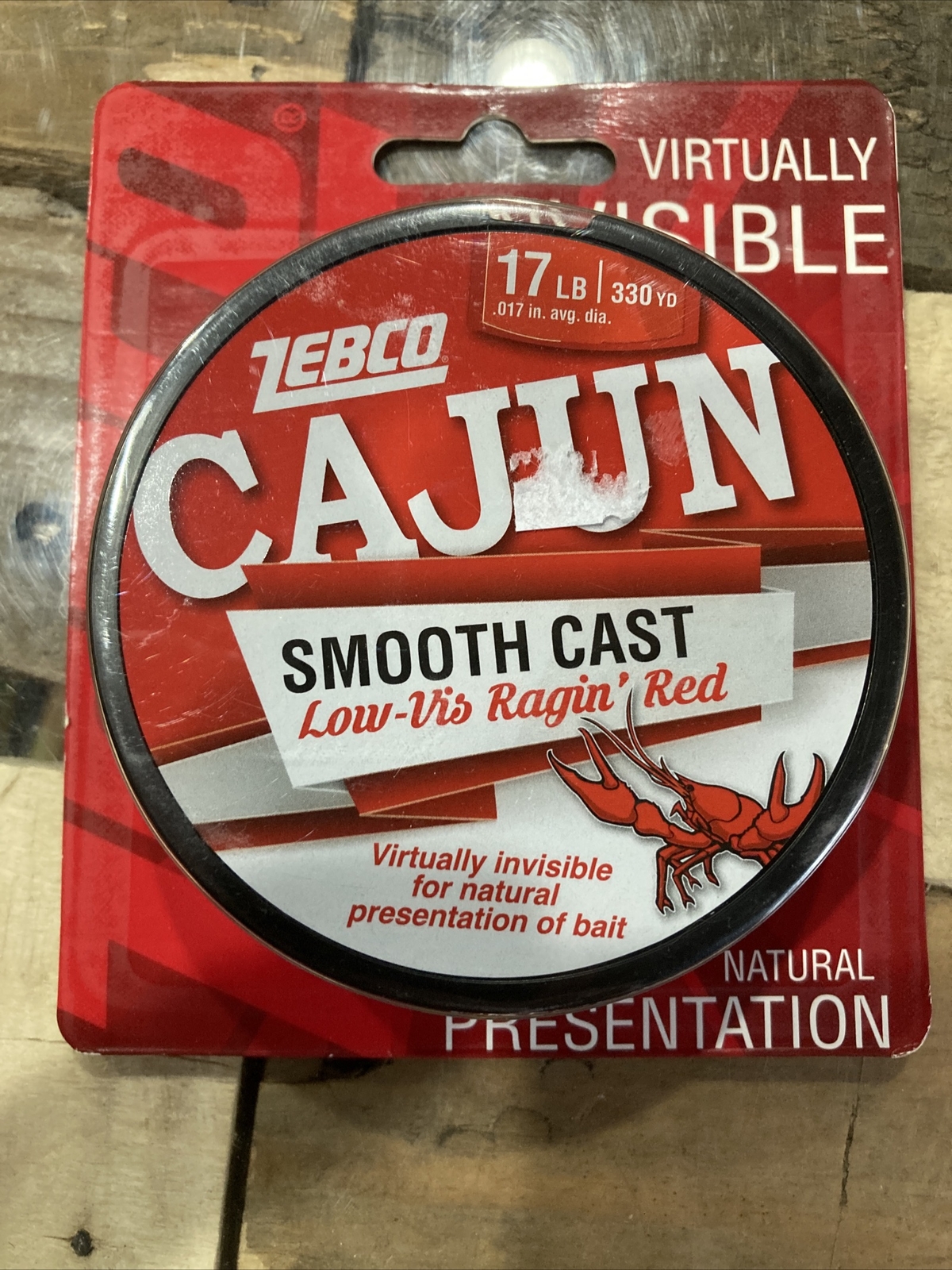 Cajun Line Smooth Cast Low Vis Red Filler Spool 330yd 17 Lb