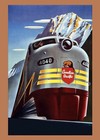 Retro Truckee Train Travel Poster Premium Wall Art Poster OR Canvas Size A4-A1