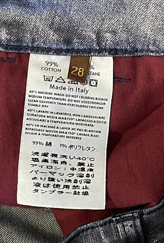 Atelier Notify Paris Women's 28 Metallic Coated Slim Fit Blue Jeans Neotis NEW - Picture 6 of 11
