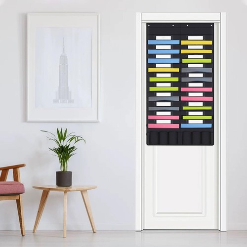 20 Pockets Hanging Wall File Organizer with Pen Pockets Pocket Chart for Clas... - Picture 8 of 9