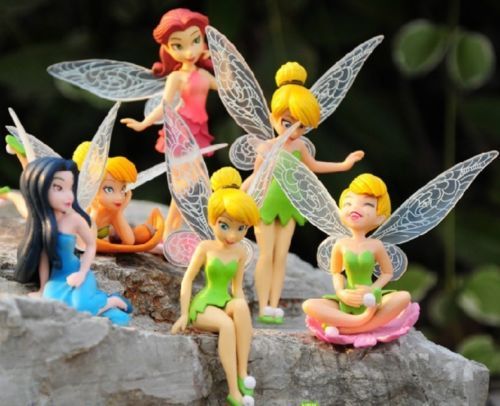 6 TINKERBELL FAIRIES SECRET OF THE WING ACTION FIGURE DOLL CAKE TOPPER DECOR TOY - Picture 2 of 4