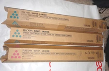 (3) Ricoh Savin Lanier MP C4500/C4540/LD445C CYAN,MAGENTA COLOR TONER CARTRIDGES
