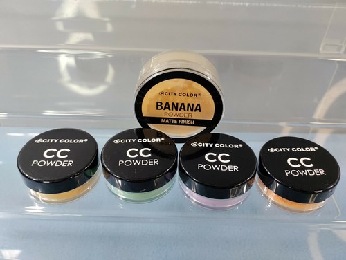 NEU MENGE 5 CITY FARBKORRIGIERENDES LOSES PUDER MIT BANANENPULVER MATTES FINISH - Bild 2 von 6