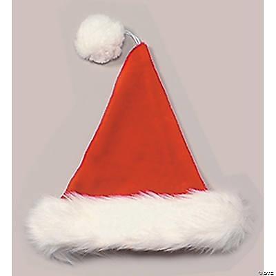 HALCO CHRISTMAS PLUSH RED SANTA HAT COSTUME ACCESSORY AE6075 - Picture 4 of 4
