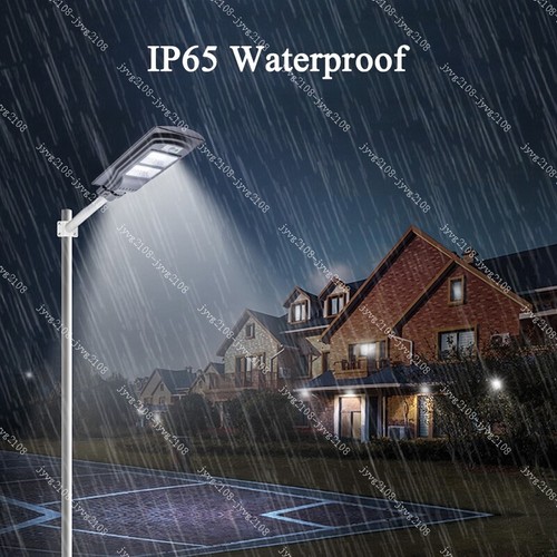 LED Solar Street Lamp Radar Sensor Outdoor Security Garden Cool White Waterproof - Picture 10 of 12
