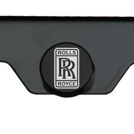 Matte Black Rolls Royce Logo Mirror Laser Etched License Plate Frame Screw Cap - Bild 4 von 11