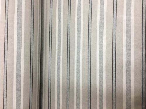 "Tela cortina de lino francés de varias rayas gris 280 cm/108" de Princeton" de ancho - Imagen 3 de 4