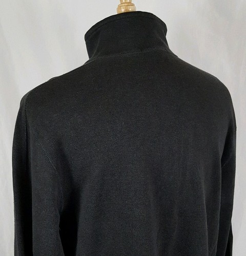 BANANA REPUBLIC Sweater Sweatshirt XL Cotton Long Sleeve 1/4 Zip Gray, Mock Neck - Picture 7 of 12