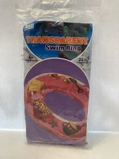 Aqua vintage transparent swim ring