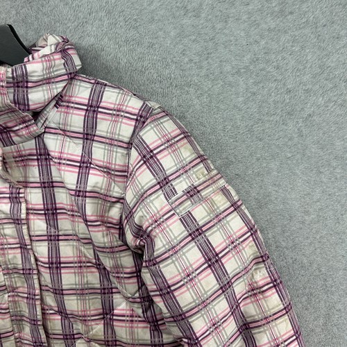 Roxy Snowboard Ski Jacket Girls Size XL Pink Plaid Insulated - Picture 4 of 13