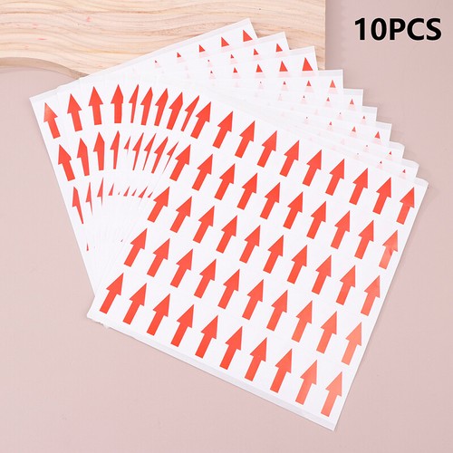 10 PCS Red Arrow Stickers Self Adhesive Custom Labels Directional Arrow Stic _yi - Afbeelding 12 van 16