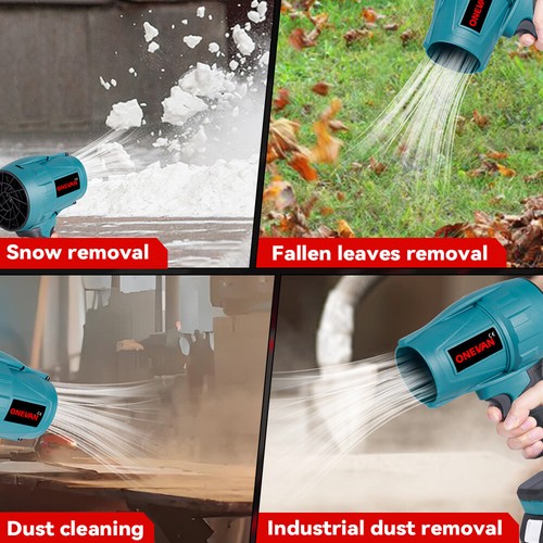 Turbo Jet Blower Brushless Handheld Portable Cordless Leaf Blower With 2 Battery - Picture 7 of 12