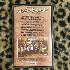 We Are The World USA for Africa Cassette Tape 1985 PRINCE CHICAGO SPRINGSTEEN