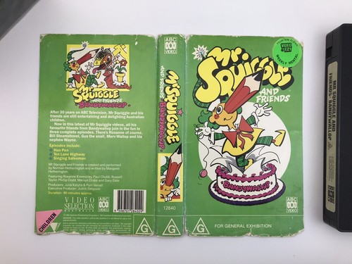 MR SQUIGGLE AND FRIENDS — ABC TV KIDS — LANZAMIENTO 1991 — EX ALQUILER VIDEO EZY - Imagen 17 de 21