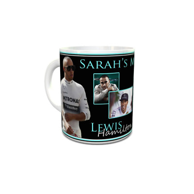 Lewis Hamilton personalisierte Tasse brandneu tolles einzigartiges Geschenk kostenloser Versand UK
