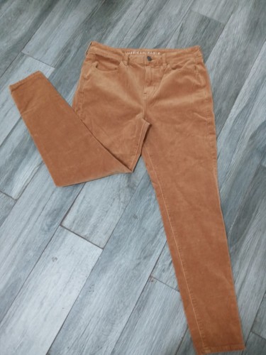 American Eagle Bronze Super Stretch hoch geschnittene Jegging Cordhose Gr. 10 - Bild 2 von 10