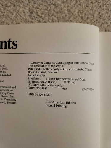 The Times Altlas Of The World Seventh Comprehensive Editon - Imagen 4 de 14