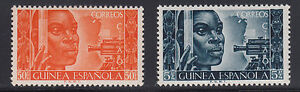 Spanish-Guinea-Sc-319-320-MNH-1951-Surveyor-complete-set-VF