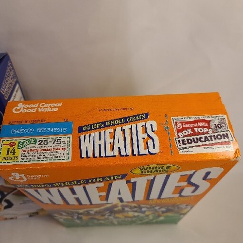 Lotto 2 scatole di grano KURT WARNER CRUNCHTIME & ST LOUIS RAMS SUPER BOWL CHAMPION - Foto 5 di 12