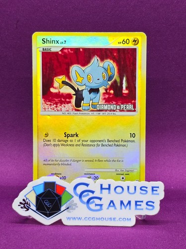 Shinx BK Diamond Pearl Promo Reverse Holo Pokemon Sunbleached Back #C - RB