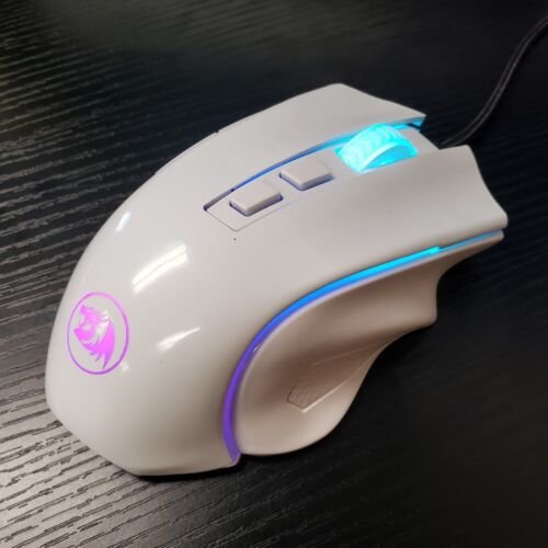 Redragon Griffin White USB Wired Optical Gaming Mouse M602AW RGB Light 7200 Dpi - Picture 2 of 19