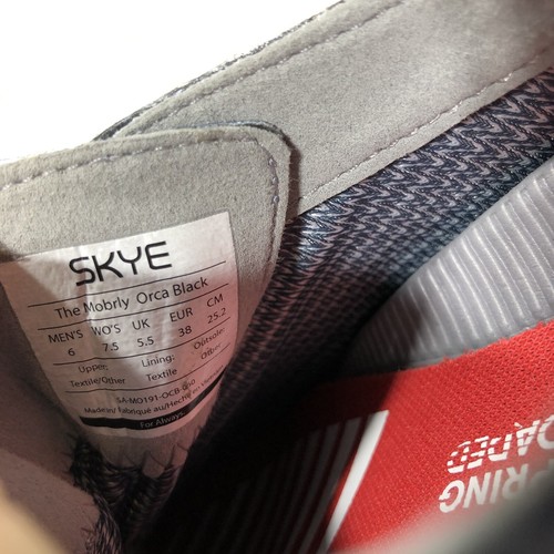 Zapatillas para mujer Skye Spring Loaded The Mobrly Orca negras talla 7,5 nuevas con etiquetas J17 - Imagen 8 de 8