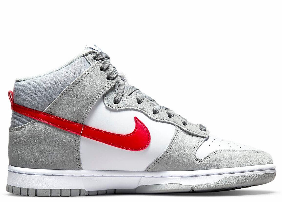 Nike Dunk High Retro SE Light Smoke Grey/White/Gym Red Nike Dunk High Retro SE Light Smoke Grey/White/Gym Red