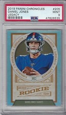 2019 Panini Chronicles Legacy Prizm Rookie #205 DANIEL JONES PSA 9 Mint