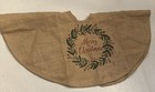 Christmas Tree Skirt Burlap 36” Country House Collection NEW Merry
