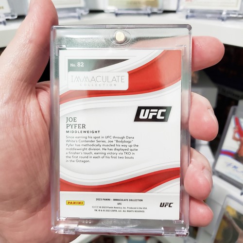 2023 Panini Immaculate UFC Joe Pyfer Rookie /50 RC - Picture 2 of 2