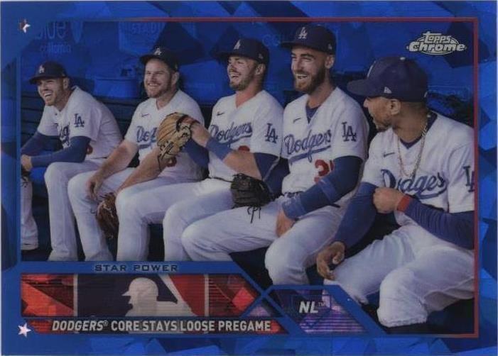 2023 Topps Chrome Sapphire Edition - Clay Bellinger Freddie Freeman Max Muncy #113 - 1 of 1