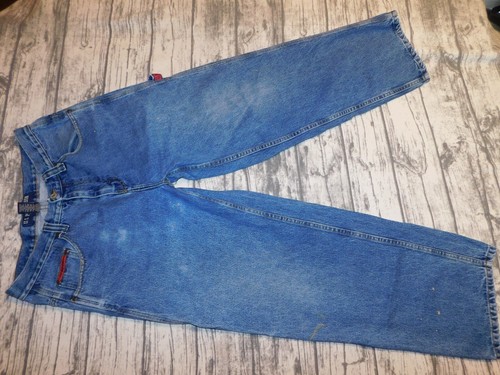VTG U.S. POLO ASSN JEANS BAGGY CARPENTER EMBROIDERED FLAG 90's Y2K MENS 32 x 30 - Picture 2 of 20