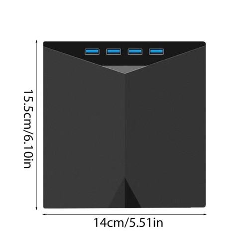 7 Port External DVD Drive Portable Player for Laptop DVD Disk USB 3.0 Type C - Afbeelding 8 van 8