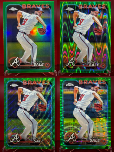 2024 Topps Chrome Chris Sale Refractor Rainbow 31 CARDS Cy Young Winner! - Picture 7 of 15