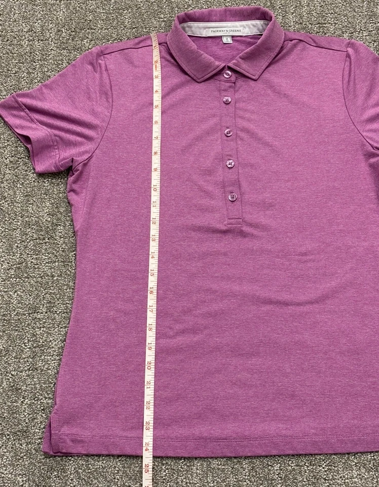 Camisa Polo Fairway & Greene Damas Manga Corta Rosa Atlética Mujer’s Mediana Foto 4 de 4