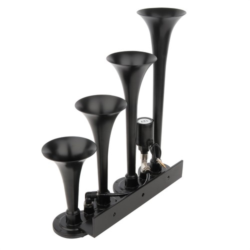 4 Trumpet Train Air Horn Full System Kit 150PSI Air Compressor for Car SUV Truck - Picture 10 of 12