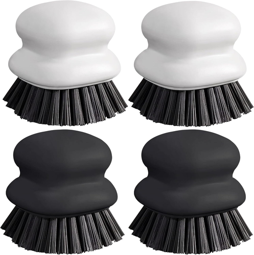 Dish Brush with Handle, Kitchen Scrub Brushes for Cleaning, Dish Scrubber with N - Picture 8 of 12