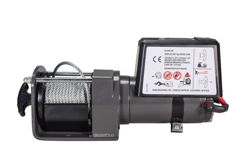 Warn 92000 2000 DC 12V Electric Utility Winch with Steel Cable - Bild 5 von 11