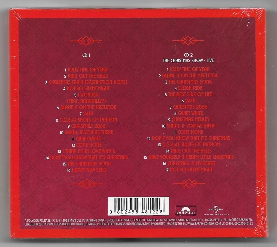 Sarah Connor – Not So Silent Night (The Cozy Edition) / 2 CDs / NEU & OVP - Bild 2 von 2