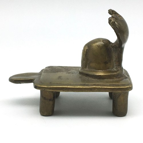 Handcrafted Vintage Brass Siva Shiva Lingam Statue Figure with Snake Crowning - Picture 2 of 5