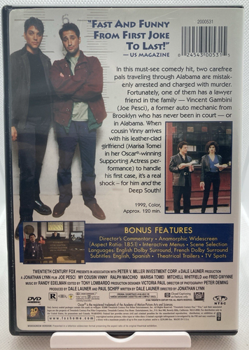 My Cousin Vinny - DVD - Joe Pesci Marisa Tomei - Good Condition - Bild 2 von 3