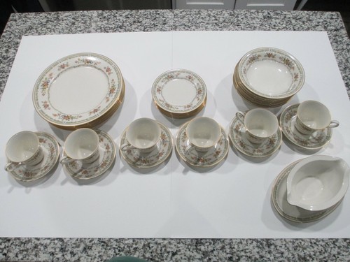 Vintage Noritake Ivory China HOMAGE (5 Piece) 6 Place Settings+gravy, Japan - Picture 4 of 9
