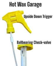 3 Upside Down Heavy Duty Chemical  Trigger Sprayer Nozzle Heads Car